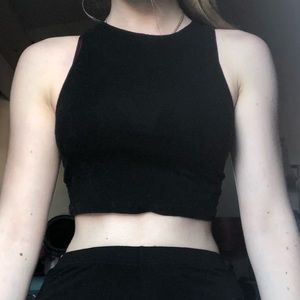 H&M Black Crop Top